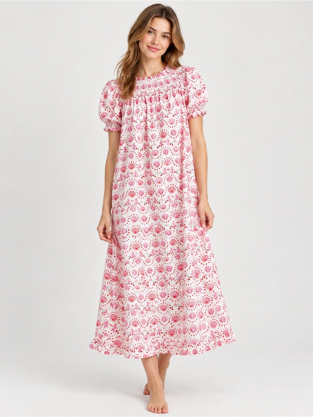 Hill House Home | Caroline Nap Dress Mermaid Print Rare HTF - Size Medium